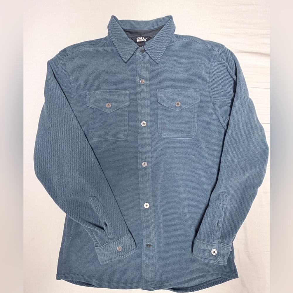 Eddie Bauer Lined Shirt with Metal Buttons (Size: Small)